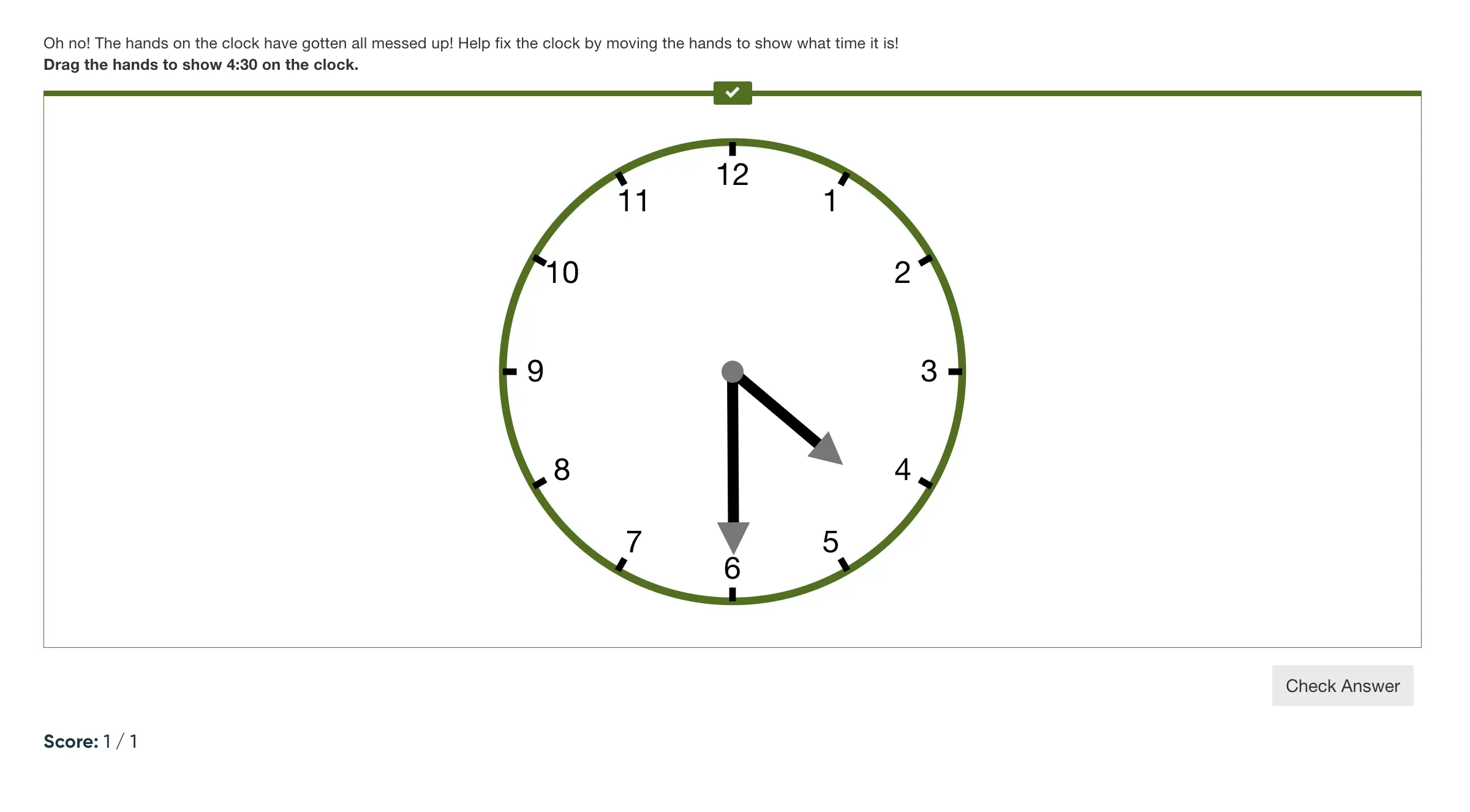 Clock custom question