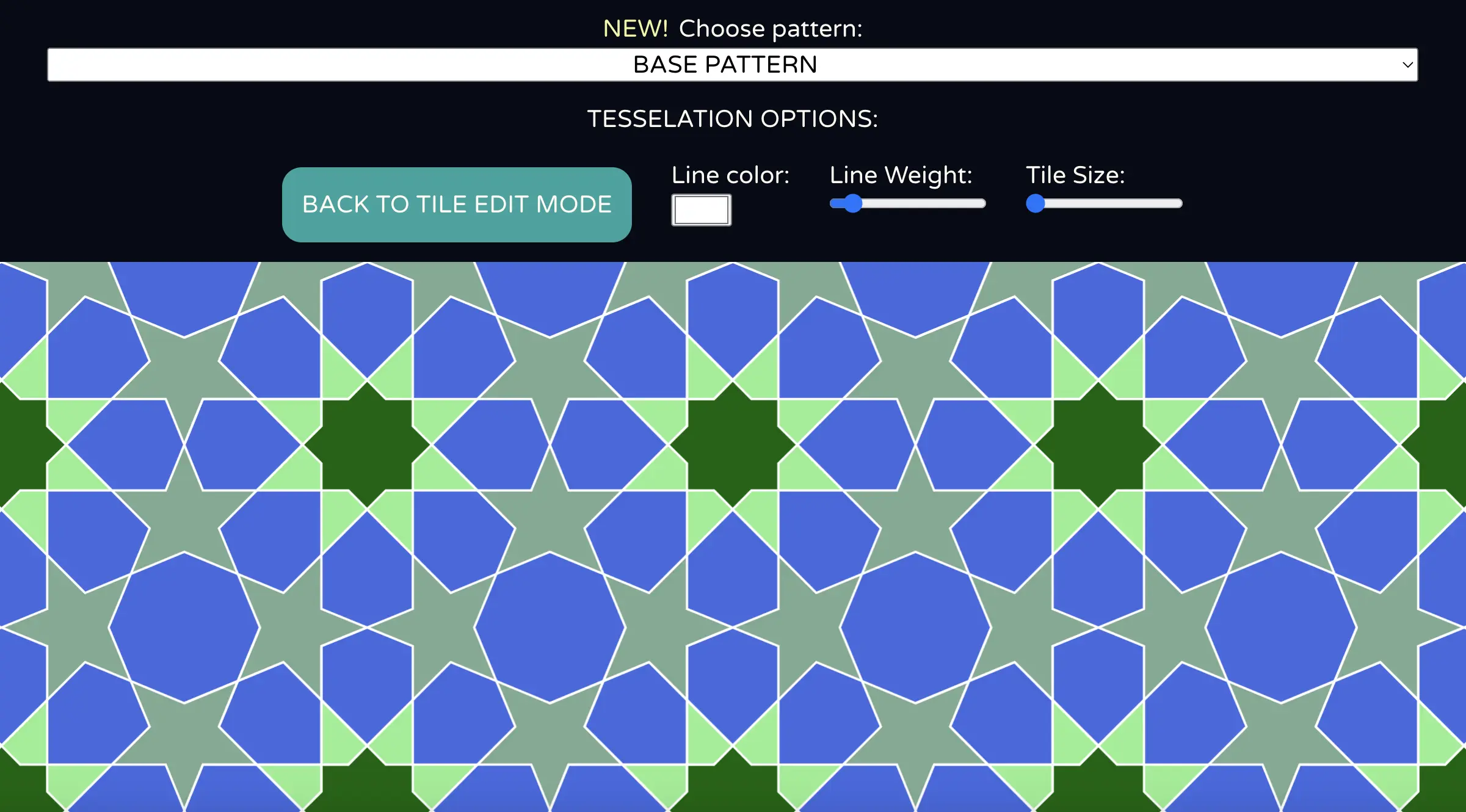 Coloring an islamic geometric tesslation